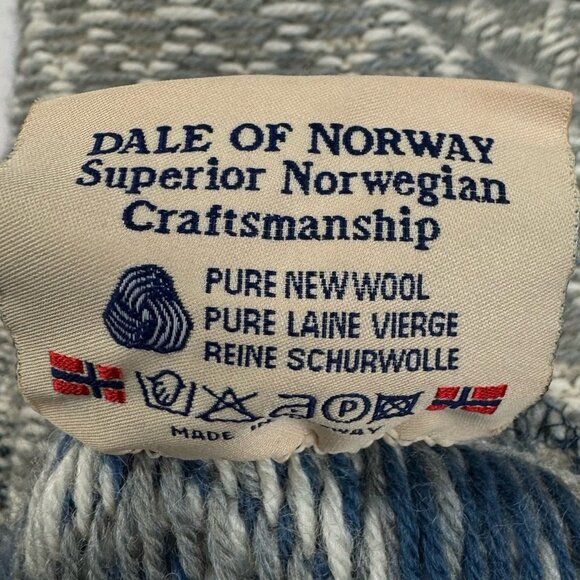 DALE OF NORWAY Cardigan Sweater Womens Large Metal Clasps * FOR REPAIR * READ - Picture 12 of 14